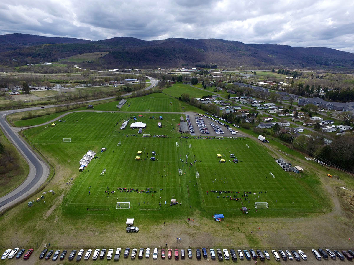 Another overhead view of Wright National Soccer Campus