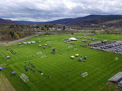 Another overhead view of Wright National Soccer Campus